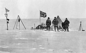 El campamento de Shackleton, Antártida, Día de Navidad, 1908 de Unbekannt
