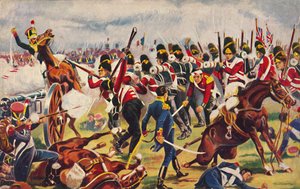 Los Sherwood Foresters. El avance de los Sherwood Foresters en Salamanca, 1812 de Unbekannt