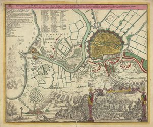 El sitio de Danzig, 1734, 1730s de Unbekannt