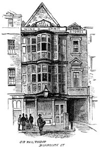 La taberna pública Sir Paul Pindar, Bishopsgate Street, Londres, 1887 de Unbekannt