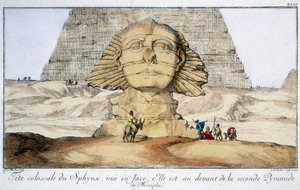 La Esfinge, Egipto, 1744 de Unbekannt