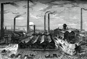 Las obras químicas de St Rollox, Glasgow, c1880 de Unbekannt