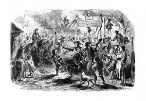 Los disturbios del sello en Nueva York, c. 1765, 1872 de Unbekannt