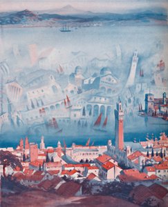 La extraña Fata Morgana vista en Sicilia, 1935 de Unbekannt