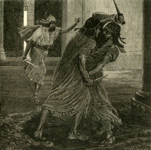 La lucha entre Gomates y Gobryas, 1890 de Unbekannt
