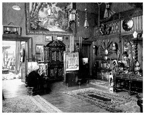 El estudio de Monsieur JL Gerome de Unbekannt