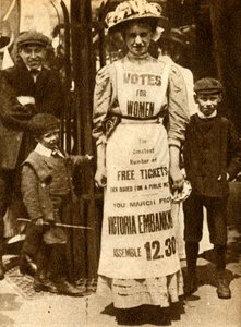 La criada sufragista, 1908 de Unbekannt