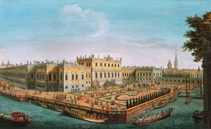 El Palacio de Verano en San Petersburgo, 1753 de Unbekannt