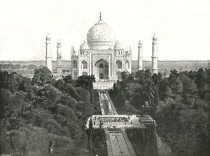 El Taj Mahal, Agra, India, 1895 de Unbekannt