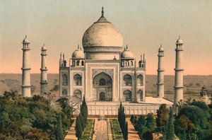El Taj Mahal en Agra, c1895, 1904 de Unbekannt