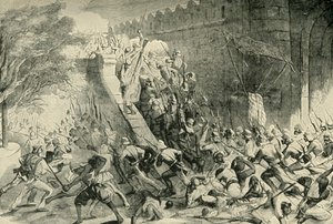 La toma de la Puerta de Cachemira, 1901 de Unbekannt