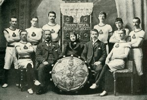 El equipo de gimnastas de Aberdeen, ganadores del N.P.R.S. Challenge Shield, 1902 de Unbekannt