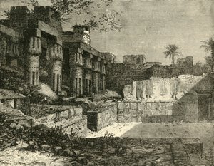 El Templo de Luxor, 1890 de Unbekannt