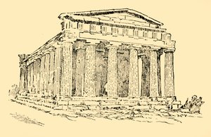 El templo de la colonia griega en Agrigento, Sicilia, c1930 de Unbekannt