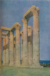 El Templo de Zeus Olímpico en Atenas, 1913 de Unbekannt