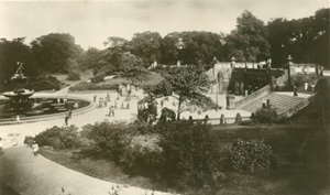 La terraza y la fuente, Central Park, Nueva York de Unbekannt