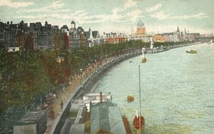El Embankment del Támesis, Londres, c. 1915 de Unbekannt