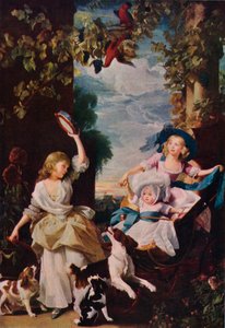 Las tres hijas más jóvenes de Jorge III, 1785, 1937 de Unbekannt