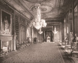 La sala del trono, Castillo de Windsor, Berkshire, 1894 de Unbekannt