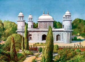 La Tumba de Itmad-ud-Dowlah, Agra, India, principios del siglo XX de Unbekannt