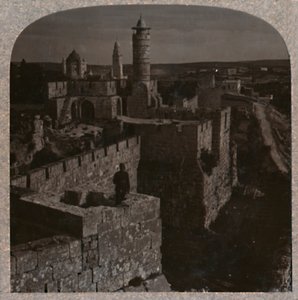 La Torre de David. La parte más antigua de la Ciudadela, c1900 de Unbekannt