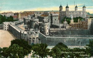 La Torre de Londres y la Casa de la Moneda, Londres, c. 1910 de Unbekannt