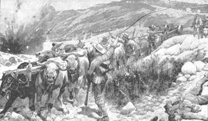 La Guerra del Transvaal, 1899-1901: Los Marineros Salvando un Cañón, 1901 de Unbekannt