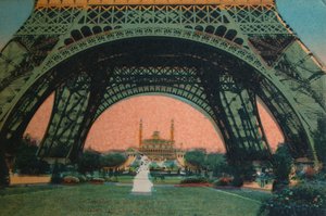 El Trocadéro visto bajo la Torre Eiffel, París, c1920 de Unbekannt