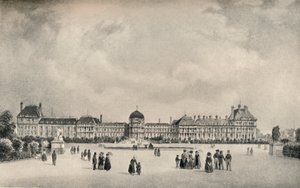 El Palacio de las Tullerías desde los jardines, 1915 de Unbekannt