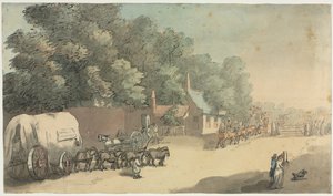 La puerta del peaje, 1700s de Unbekannt