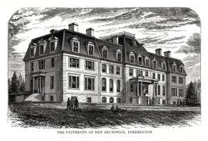 La Universidad de New Brunswick, Fredericton, Canadá, siglo XIX de Unbekannt