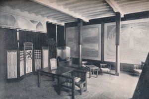 El vestíbulo de la sección holandesa en la Exposición de Turín, 1902 de Unbekannt