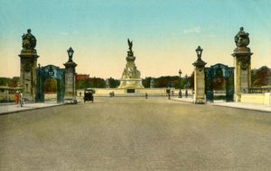 El Monumento a la Reina Victoria, Palacio de Buckingham, Londres, c. 1910 de Unbekannt