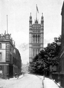 La Torre Victoria, Palacio de Westminster, Londres, c1905 de Unbekannt