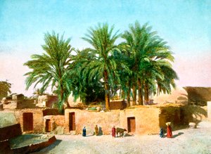 El pueblo de Karnak, Egipto, siglo XX de Unbekannt