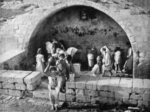 El pozo de las Vírgenes en Nazaret, 1926 de Unbekannt