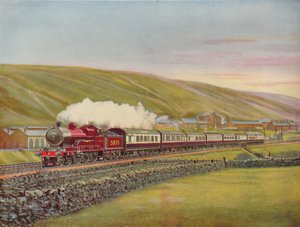 El West Coast Scotsman a toda velocidad cerca de Tebay, L.M.S.R., 1926