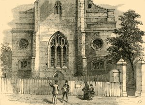 El West End de St. Andrews, mostrando el arco gótico, c1872 de Unbekannt