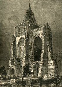 La fachada oeste, Abadía de Crowland de Unbekannt