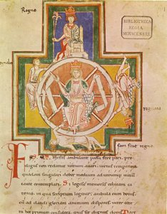 La Rueda de la Fortuna Rota Fortunae de Carmina Burana, ca. 1230