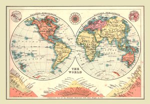 El mundo en hemisferios, 1902 de Unbekannt