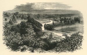 El Wye, desde el Castillo de Goodrich, c1890 de Unbekannt