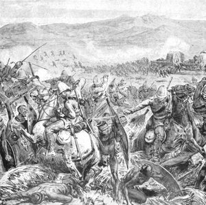 La guerra zulú, 1879: El rechazo final de los zulúes en Ginghilovo, 2 de abril de 1901 de Unbekannt