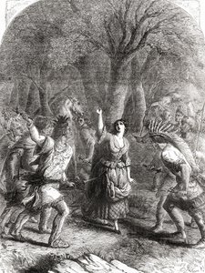 El secuestro y posterior asesinato de Jennie, también conocida como Jane McCrea, por indios en 1777 durante la Guerra Revolucionaria Americana de Unbekannt