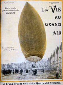 El dirigible de Pierre y Paul Lebaudy, Francia, 1903