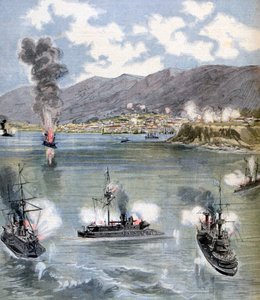 El ataque a Valparaíso, la Revolución Chilena de Unbekannt