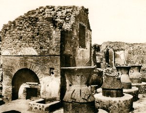 La panadería y el molino, Pompeya, Italia de Unbekannt
