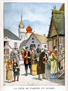 La fiesta del barril, Rusia, 1901 de Unbekannt