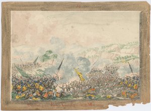 La batalla cerca de Provadia el 1829 de mayo de Unbekannt