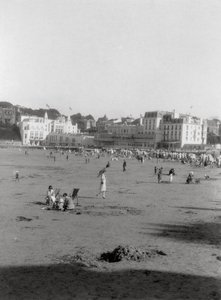 La playa, Dinard, Bretaña, siglo XX de Unbekannt